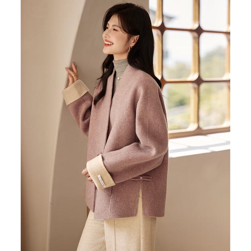 Women's Short Double-sided Wool Blend Coat