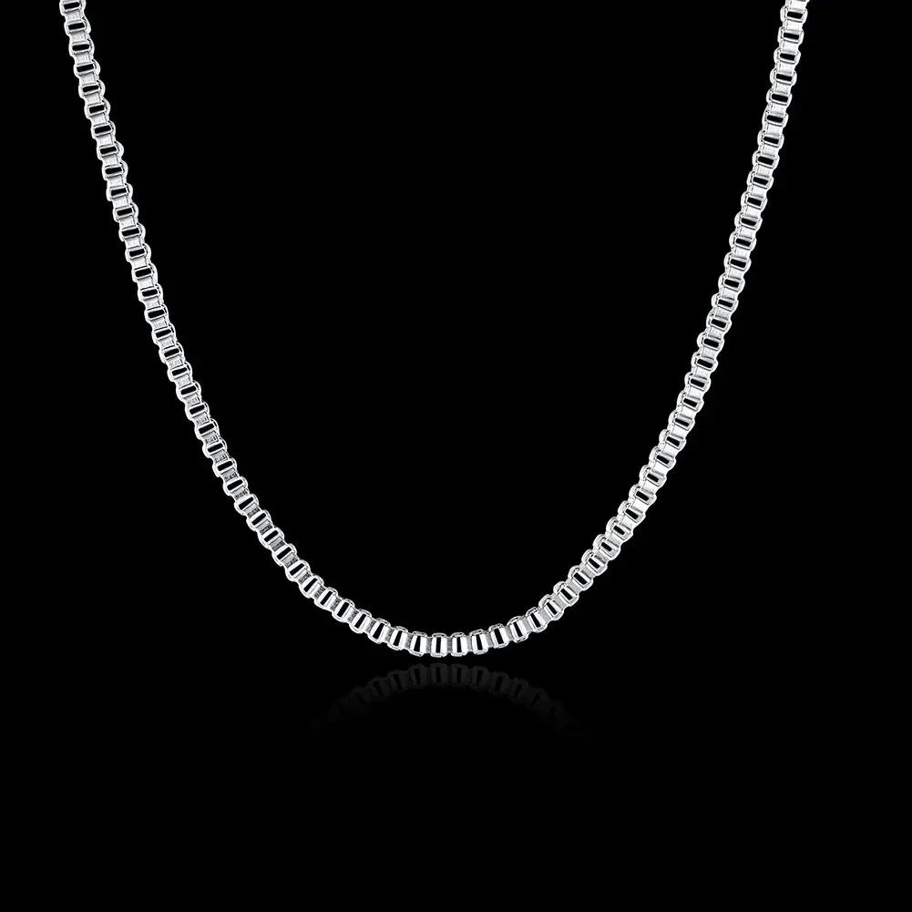 

Luxury designer 1.5MM Box chain Copper trend Necklace 16/18/20/22/24 inches For Women man Fashion party Jewelry 45cm