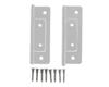 High Logic 26037 2 Silver Flush Hinges 64mm
