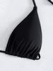 2025 Trendy Triangle Bikini Set: Sexy Halter Tie Low Waist Swimsuit