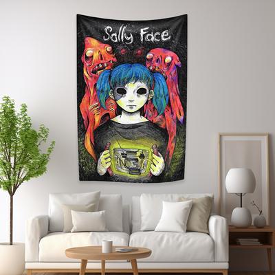 Game S-Sally F-Face Horror Cool Tapestry Digital Prints Flag Hippie Bohemian Home Living Bed Room Bar Backdrop Cloth Wall Banner