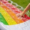 Inflatable Water Slide Outdoor Backyard Sprinkler Slip and Slide Mat Durable Summer Water Play Toy for Kids and Family Fun