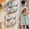 Children's Mesh Single-layer Hollowed-out Small shoes2026Summer Girls' Cute Little Flower Sweet Princess Shoes Children's Shoes