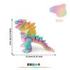 Colourful Dinosaur 3D Printed Toy Joint Movable Simulation Dinosaur Toy Statue Desktop Decor Ornament Decompression Toy Boy Gift