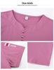 Women's V-Neck Cotton T-Shirt: 2025 Summer Fashion for Middle-Aged Mothers - Stylish, Short-Sleeved, and Hot-Selling.