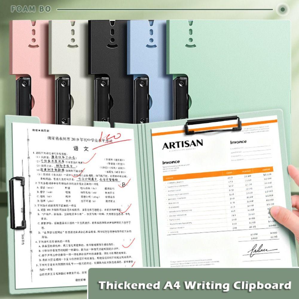 Double Clips Clipboard Multi-functional Memo Clip Board New A4 File Folder  Students