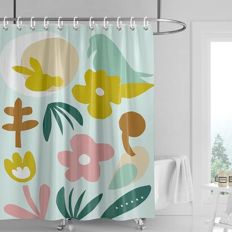 

Cat Forest Shower Curtain 70X72 Inch Waterproof Fabric Mildew Resistant Bathroom Curtain Ins Wind Cute Bathroom Curtains W60H190(CM)-1 Pcs