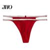 Lightweight Sexy Thong Shiny Rhinestone G-string Thongs for Women Glitter Provocative Panties Strappy Underwear Seamless Stretch Low Rise Seductive