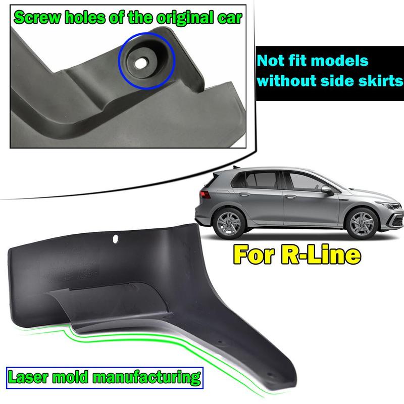 Car Mudguards For Volkswagen VW Golf MK8 Accessories R-Line GTI GTD GTE     2024 Mud Flaps Splash Guards Fenders