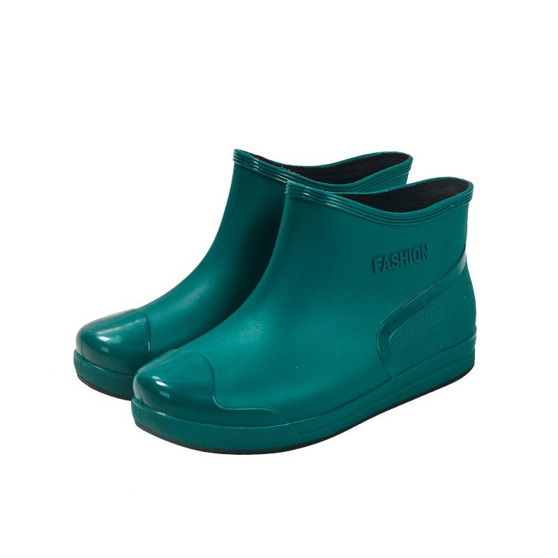 Women's Fashion Waterproof Non-Slip Fleece-Lined Short Rain Boots