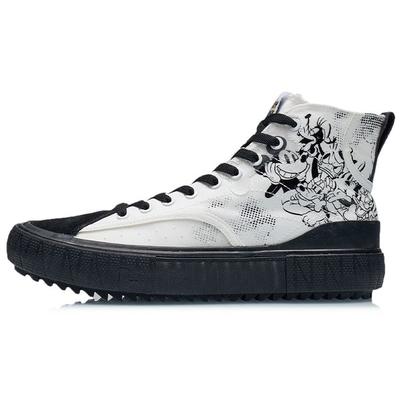 Li Ning Disney X  Comfortable Sports Slip Resistant Lightweight Durable High Top Sneakers Men Sneakers Phantom-Black AGCR179-5