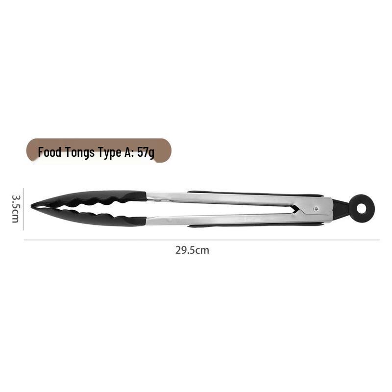High-Temperature Stainless Steel Food Tongs Set