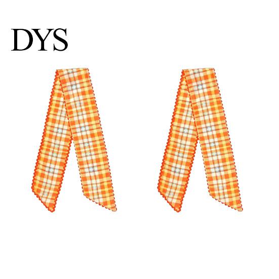 Harvest Party Decor Fall Scalloped Wreath Sash for Front Door, 55 Inch Plaid Gingham Autumn Wedding Ornament Thanksgiving Ribbon Yard Porch