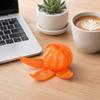 Orange Stress Toy with Steamer Design, Slow Flour Ball Toy for Adults