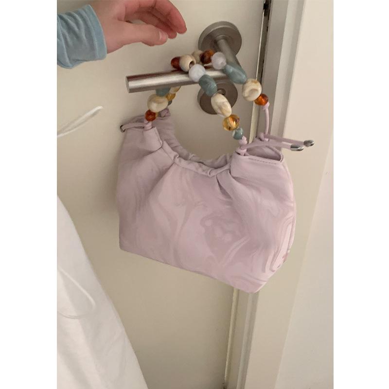 Новая китайская сумка женская сумка-тоут 2025 новая весенняя мода нишевая сумка-ведро универсальная жемчужная сумка-кроссбоди