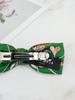 Maia Rose Jacquard Ribbon Pin - D Green