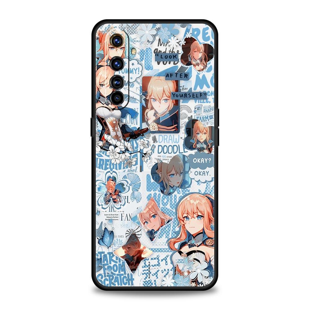 Genshin Impact For Realme 9i Luxury Phone Case 9 8 5G GT2 7 6 Pro Plus 8i C21 C3 C11 C25 Soft Black Silicone Cover Coque Fundas