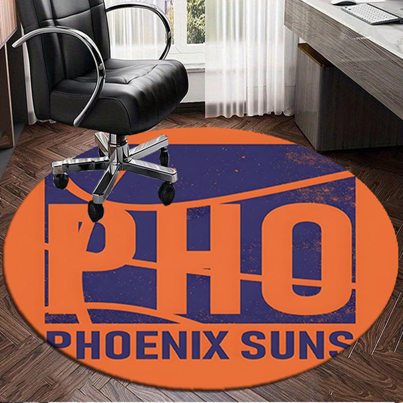 Phoenix Basketball Team Round Rug for Livingroom,Bedroom, Palyroom, Chair Rug, Area rug, Circle Carpet, Large Size Fan Christmas gift