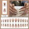 Pre-made Press-On Nails With Gradient Line Design Minimalist INS Style False Nail Tips Women