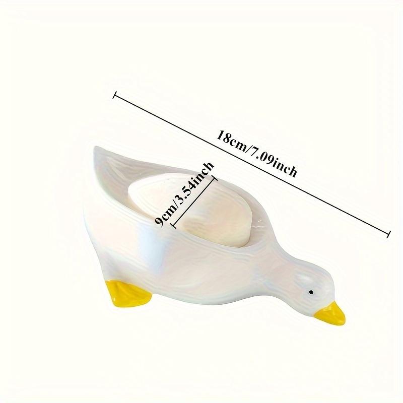 1PC Self-draining Teal-shaped Soap Tray, Cute Waterfall Design Soap Tray for Easy Cleaning and Storage