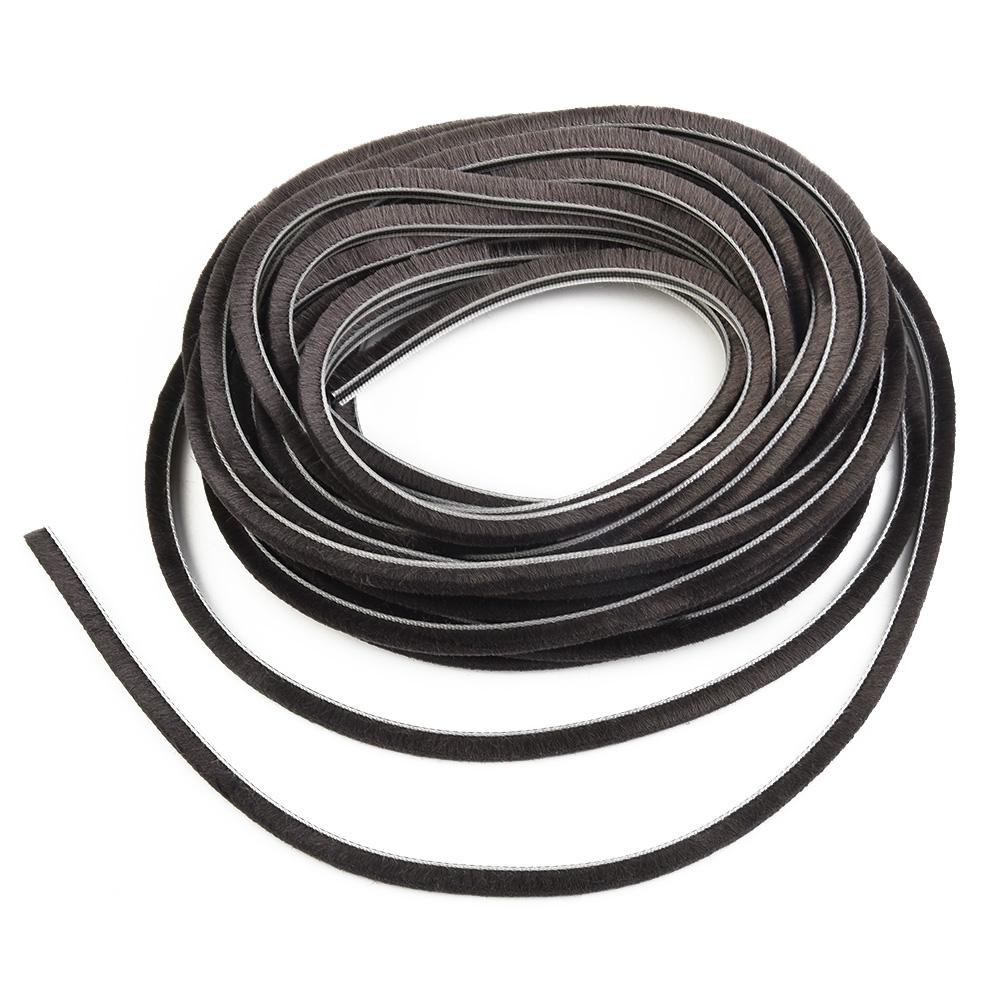 1Pc10m Draught Excluder Brush Casement Pile Seal Strip Door Weatherstrip Sound Insulation And Dust-Proof Home Accessaries