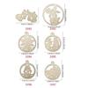 Christmas Themed Cutting Dies Carbon Steel Embossing Die Cut Templates For Scrapbooking Photo Album Planner Decoration