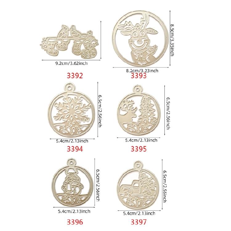 Christmas Themed Cutting Dies Carbon Steel Embossing Die Cut Templates For Scrapbooking Photo Album Planner Decoration