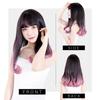 TefuRe Wig Long Straight Wig C-8200N-BLK-PCH