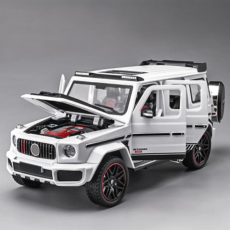 1:24 Scale Benz G800 Off Road SUV Diecast Model Car Alloy Sound & Light Collection Fine Simulated Decorations Gift Boyfriend