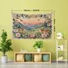 1pc Pastoral Style Floral Deer Landscape Natural Fresh Style Printed Tapestry Wall Hanging, Easy Artistic Bohemian Style Living Room Bedroom Home Deco