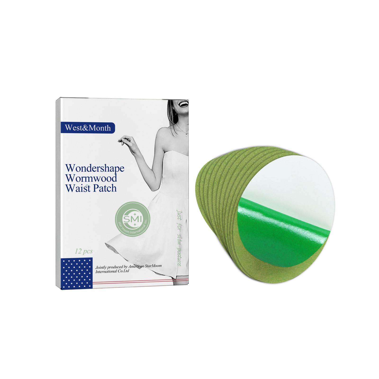 

Наклейка на талию полыни Наклейка для похудения талии Наклейка прижигания Полынь One Size зелёный