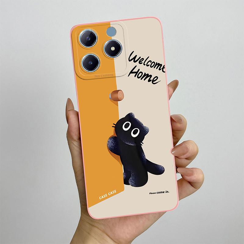 For Realme C63 C61 Narzo N63 Phone Case RealmeC61 RMX3939 Silicon Soft TPU Shockproof Cover Painted Printed Protective Shell Bag