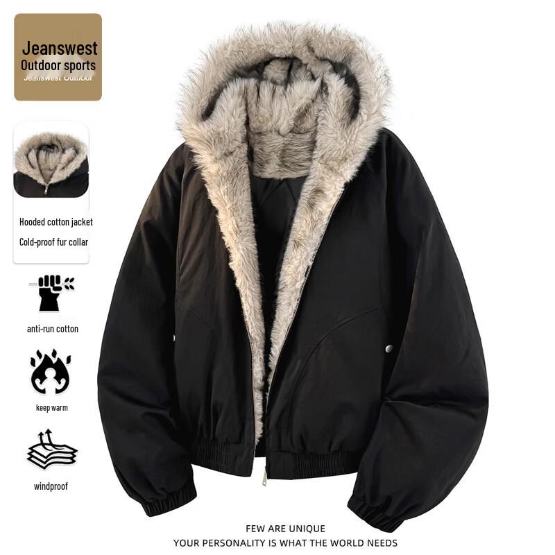 Jeanswest Men's Hooded Padded Winter Jacket