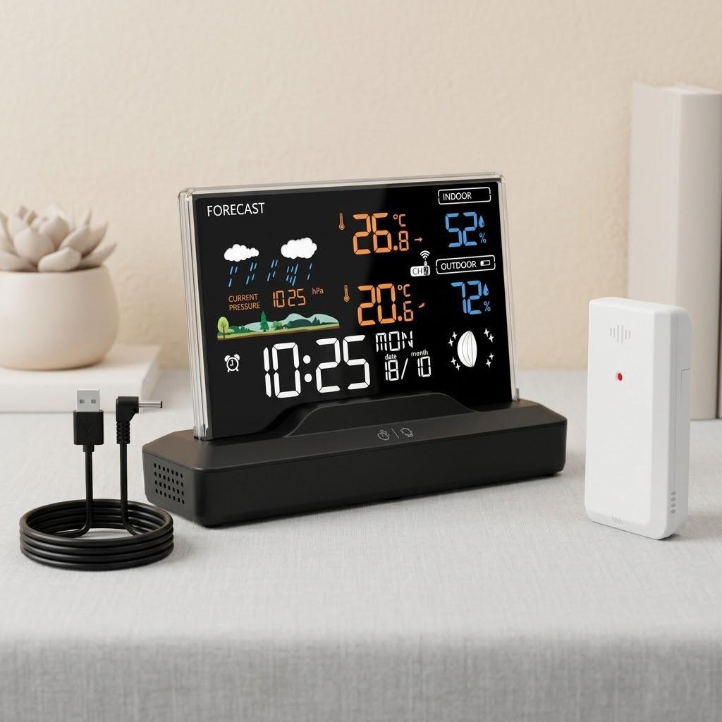 Digital Wireless Weather Station Indoor Outdoor
