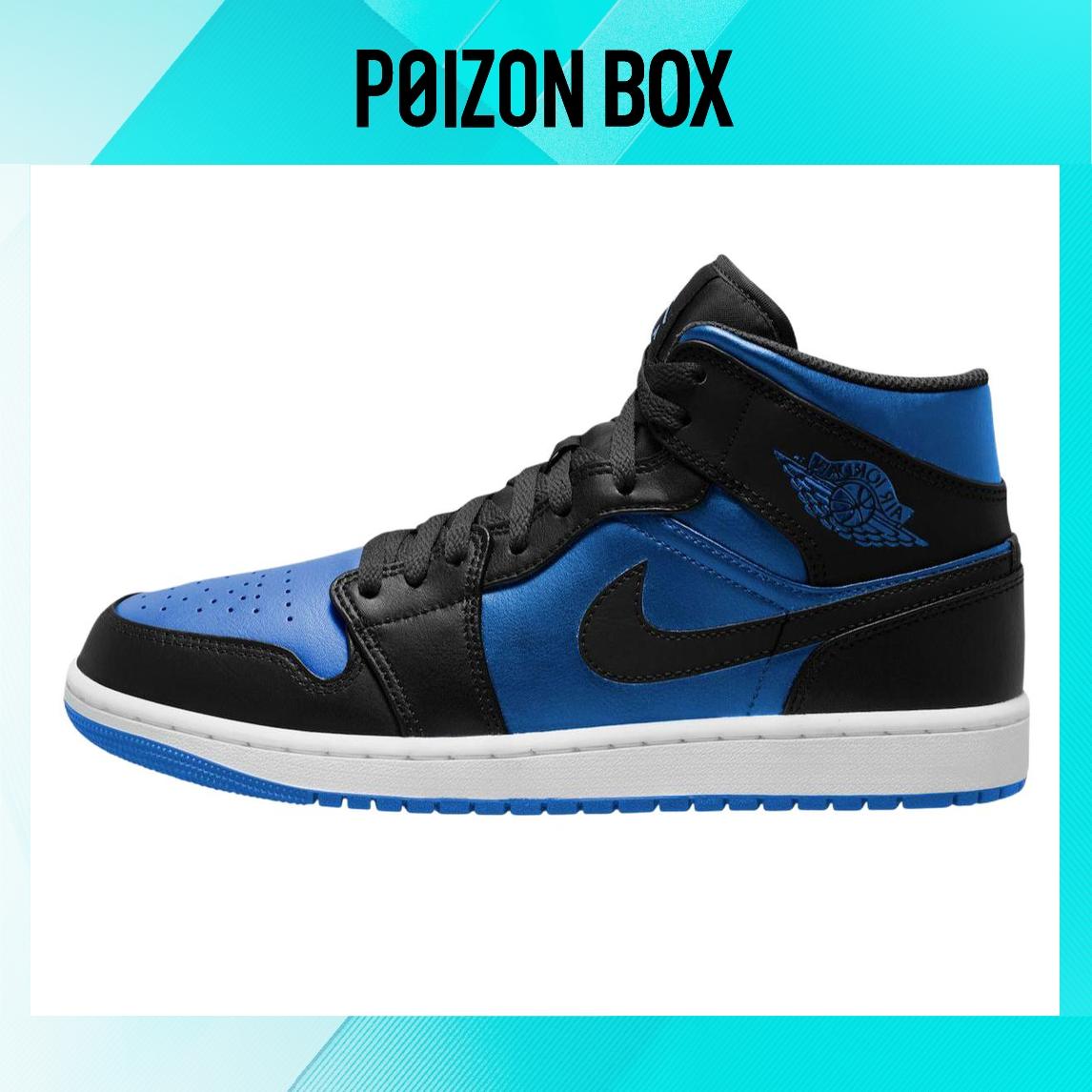 

кроссовки Jordan 1 Mid Black Royal Blue DQ8426-042