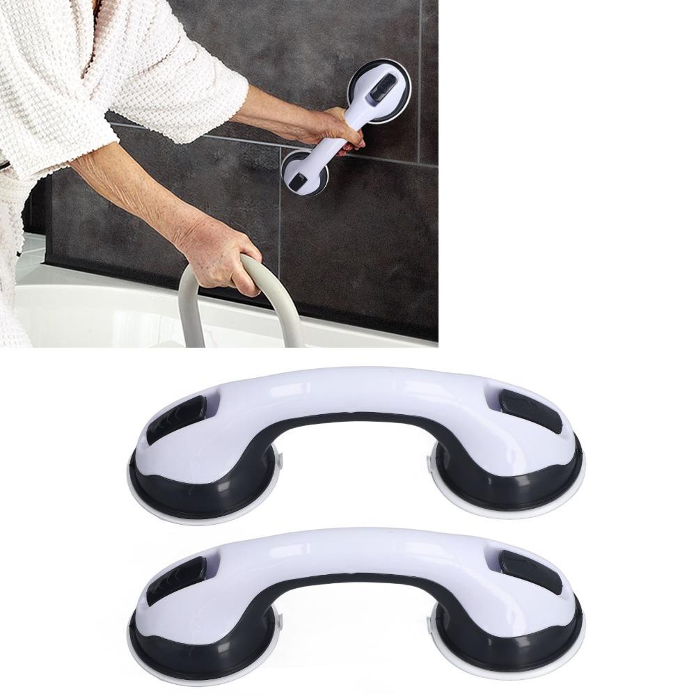 2pcs Security Shower Grab Bar Curved Shower Support Bar 2 Pack Shower Handle Elderly