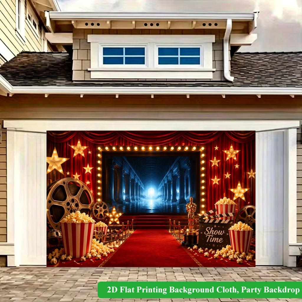 2D Flat Backdrop1pc Elements Lights Decor Backdrop Banner Polyester Wall Decor For Living Room Bedroom Office Outdoor Decor Holiday Gift