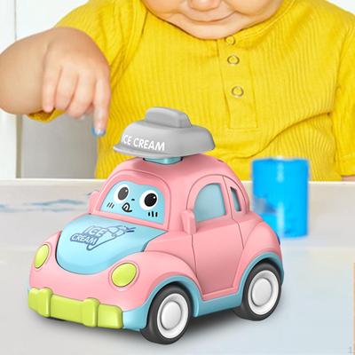 Friction Car for Kids, Cartoon Vehicle Early Learning And Play