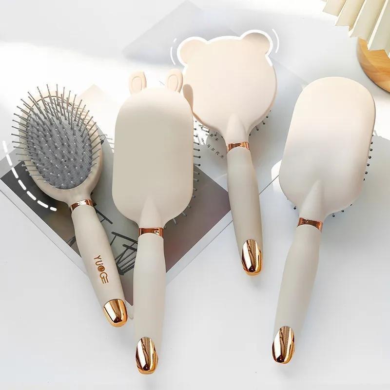 Hair Brush Cute Air Cushion Massage Comb Antistatic Comb Household Women's Long Hair Curly Hair Brush with Cleaning Tools