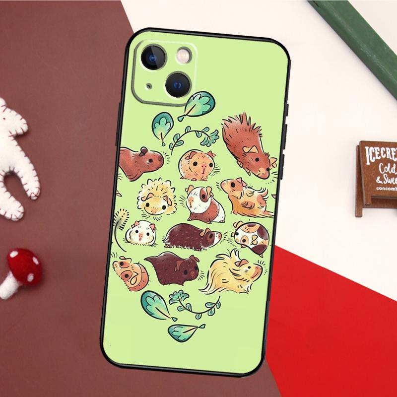 Guinea Pig Case For iPhone 14 Pro Max 16 15 11 12 13 17 Pro Max Mini 15 16 Plus 16e 17 Air Back Cover