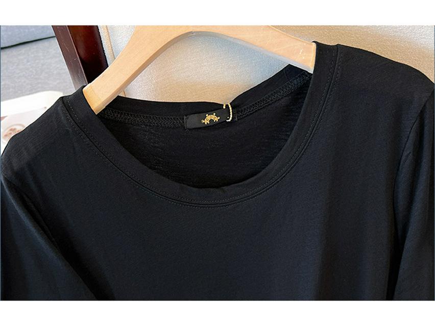 Plus Size Women's Summer T-Shirt Dress 2024 - Short Sleeve, Loose Fit, Mid-Length