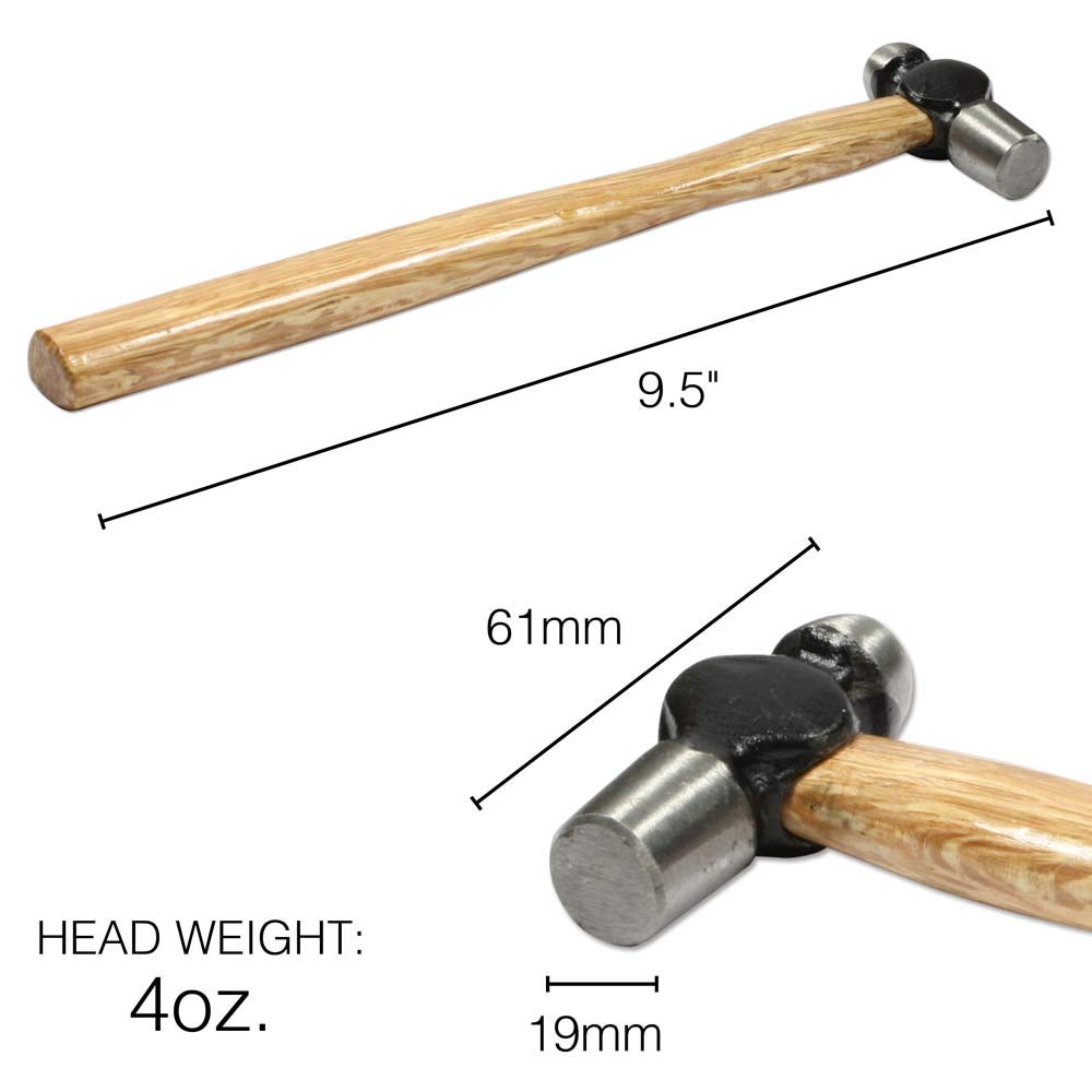 Beadsmith V-HAM01 Ball PEIN Jeweler Hammer 48-3-4 Inches