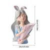 Modern Decorative Artificial Flower Vase Girl Sculptures Interior Home Resin Ornaments Household Desktop Vase