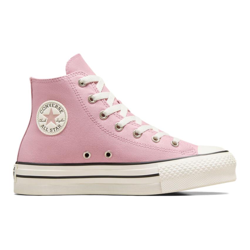 Converse Chuck Taylor All Star EVA Lift Platform High GS Static Pink Kids Sneakers Egret Black A10251C