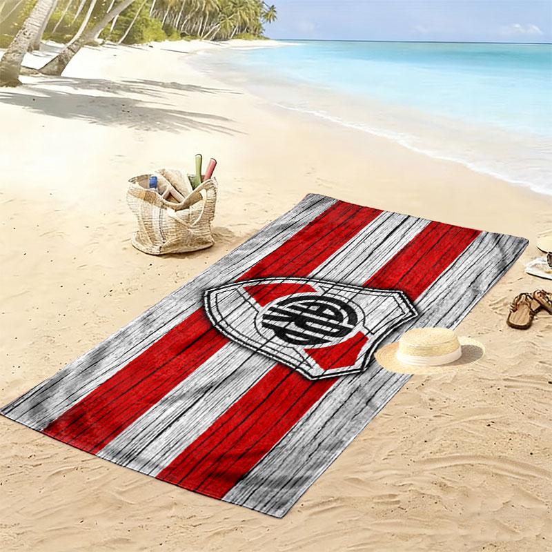 Asciugamano da Spiaggia con Stampa River Plate, Asciugamano Grande Morbido ad Asciugatura Rapida per Spiaggia Campeggio Nuoto