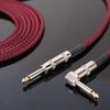 BESTU 3m Shielded Guitar Cable for Guitar, Bass, Electronic Drums, and Drums, 6.35mm Noise-Canceling Shielded Professional Cable with Fabric Braid,