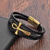 Bracelets Men's Cross Leather Bracelets Jewelry Men's Jewelry