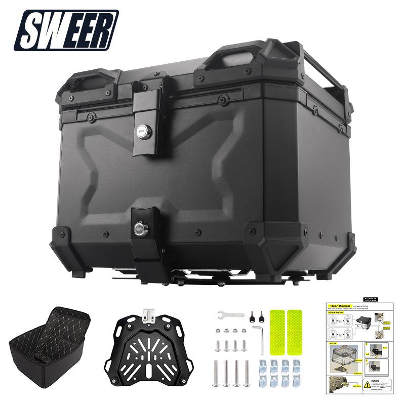 45L/100L Large Capacity Aluminum Alloy Electric Vehicle Tail Box for Motorcycles & Electric Bicycles