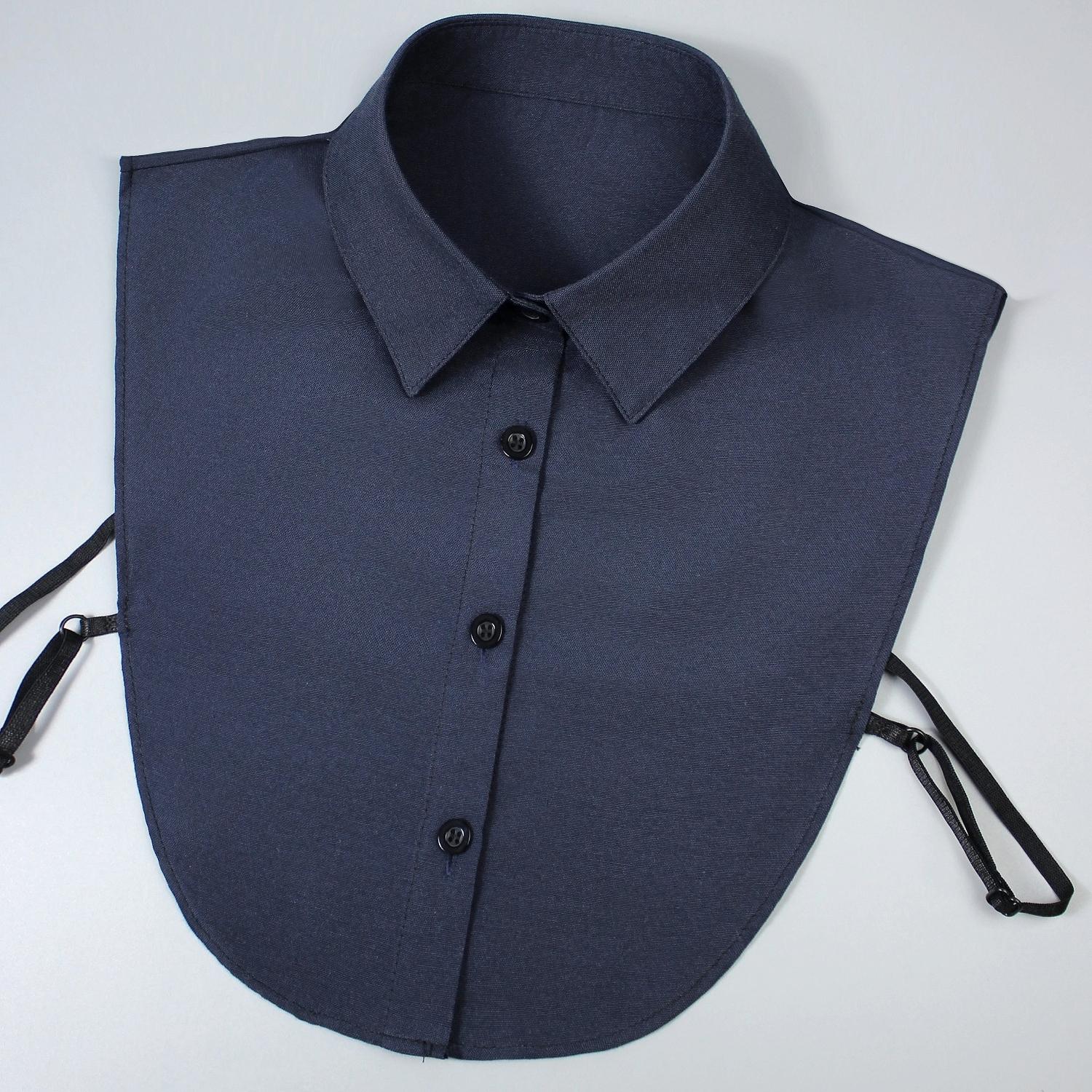 

Один накладной воротник из хлопковой смеси, выполненный из ткани Оксфорд, удобный и дышащий, практичный, универсальный для женщин, доступен в м