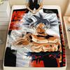 Dragon Ball Charaktere Druck Flanelldecke, Hohe Qualität, Bequem für Alle Jahreszeiten, Heimdekoration, Wärme und Komfort, Perfekt für Weihnachtsgeschenke